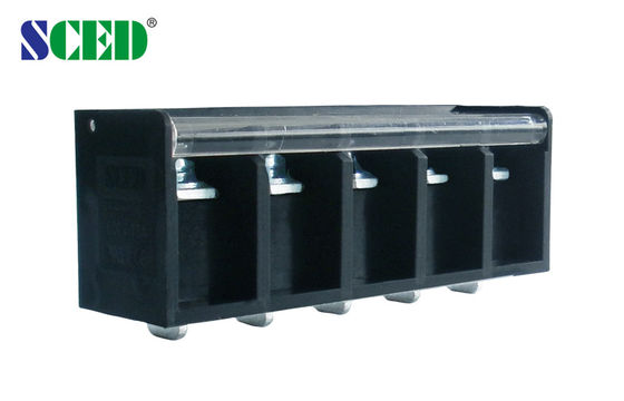 20mm Power Distribution Terminal Block Barrier Type Terminal Block With Plastic Protective Cover