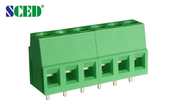5.0mm Pcb Terminal Block Connectors 10A Green PA66 Brass 300V 2-28 Poles
