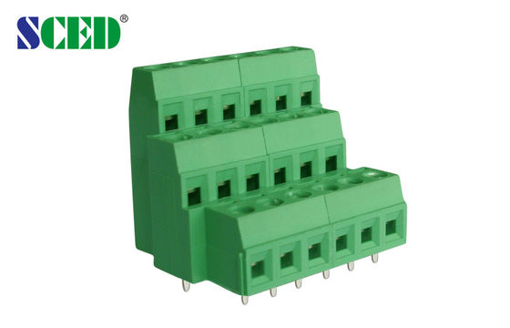 300V 10A Euro Type Raising Series PCB Screw Terminal Block 5.08mm Pitch Brass