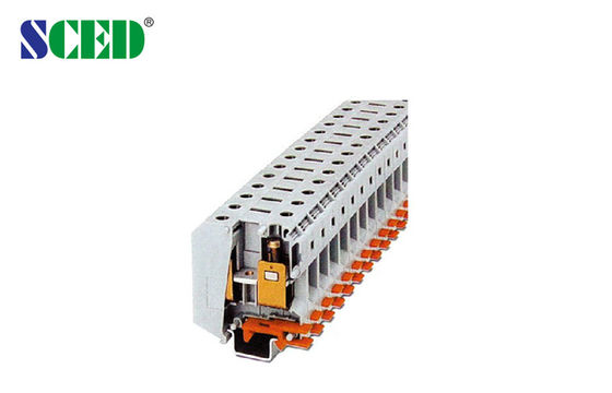 20.0mm Din Rail Mounted Terminal Blocks , High Current PCB Terminal Block 600V 150A