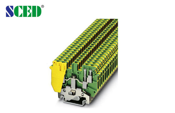 Double Deck Din Rail Terminal Blocks Connector Removable Width 6.2mm