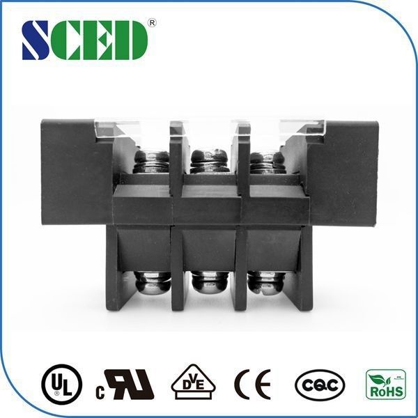 PC Black Wire Terminal Block 4 - 22 AWG For Medicine Equipment