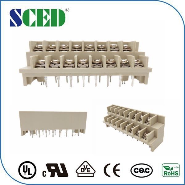 Two Row Terminal Block Barrier Connector 7.62mm Pitch Barrier Strips