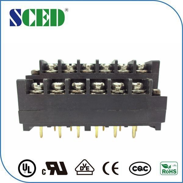 Connector 7.62mm Pcb Terminal Blocks Power Supply Two Level Screw Clamp
