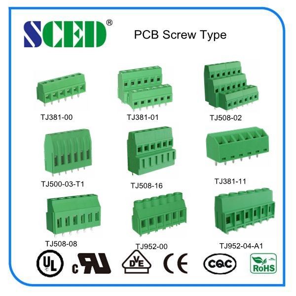5.08mm 10A Double Levels PCB Terminal Block Green Nickel Plated