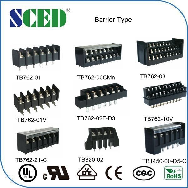 7.62mm Barrier Strip Connector Clamp Pcb Screw Terminal 300v Two Row