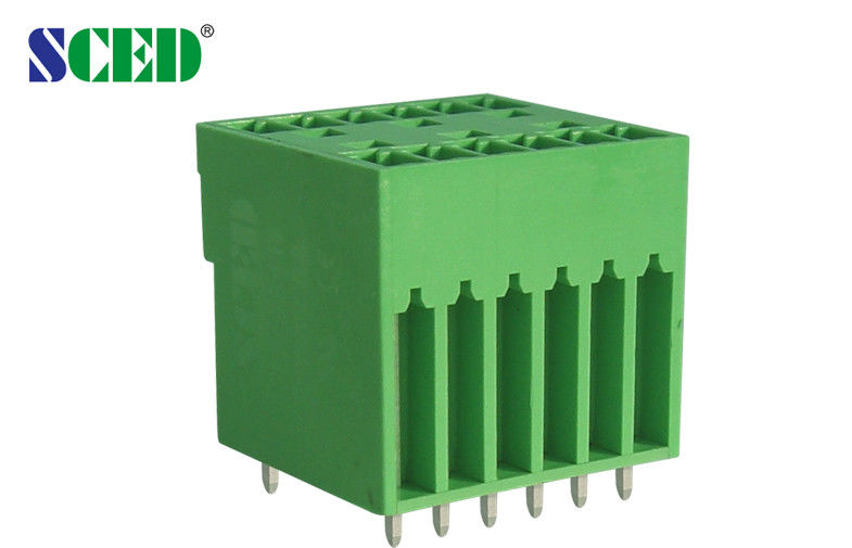 3.81mm Double Levels Pluggable Terminal Block Header For PCB , Male Sockets 2*2P-22*2P