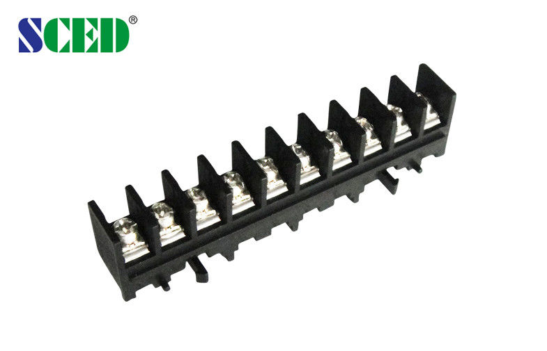 Long Single Pin Connector 300V Barrier Terminal Block Electrical 7.62mm Pitch UL CE