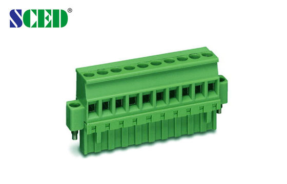 निकेल प्लेटेड इलेक्ट्रिक टर्मिनल ब्लॉक फीमेल पार्ट्स PA66 ब्रास क्लैंप केज