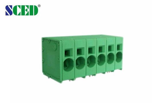 10.00 मिमी कोई भी ध्रुव 600V 66A तांबा टर्मिनल कनेक्टर ग्रीन 4-20 AWG