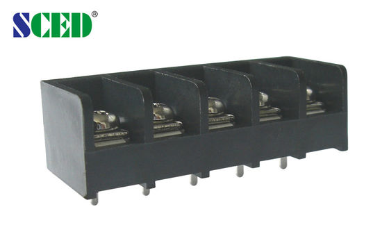 9.525 मिमी बैरियर टर्मिनल ब्लॉक 300V 20A 2 - 24P PBT ब्रास स्क्रू क्लैंप टर्मिन कनेक्टर