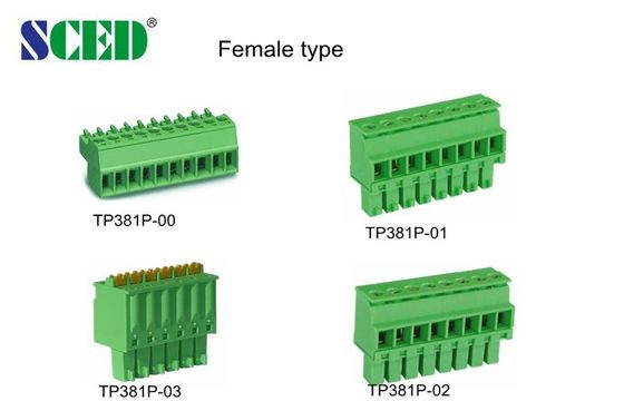2-22 ध्रुव पीतल क्लैंप पिंजरे प्लग में टर्मिनल ब्लॉक के साथ एम 2 पेंच महिला सॉकेट