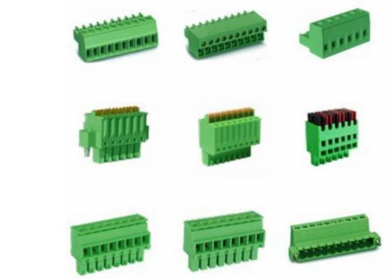 ब्रास फीमेल कनेक्टर प्लग इन टर्मिनल ब्लॉक पिच 7.62mm सिंगल लेवल