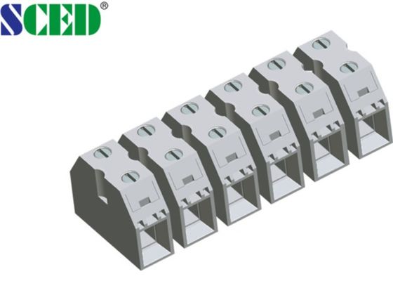 50A फीड थ्रू स्क्रू टर्मिनल ब्लॉक पिच 13.5mm 2-16 पोल कॉपर