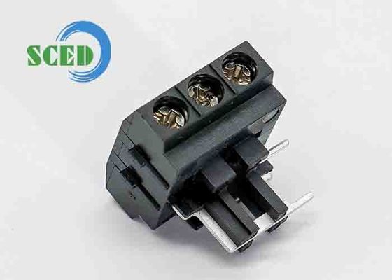 300V 10A M3 स्क्रू टर्मिनल ब्लॉक कनेक्टर 12 24 AWG PBT 6.2mm स्पेसिंग पीतल