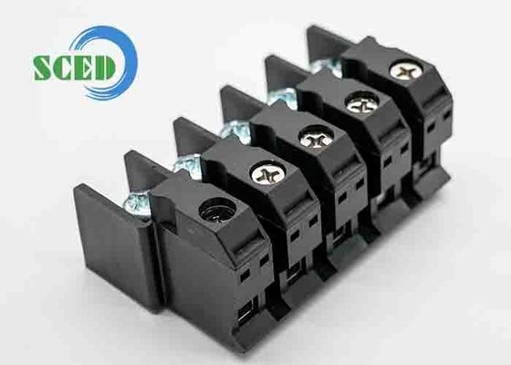 90A 600V PA66 M5 परफ़ोरेशन टर्मिनल ब्लॉक 15.00mm 4-20 AWG के माध्यम से फ़ीड