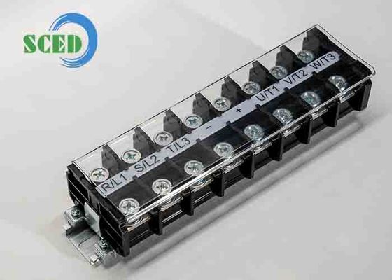 600V 101A काला 2-20AWG पीसीबी सर्वर साइट के लिए हाई करंट टर्मिनल ब्लॉक