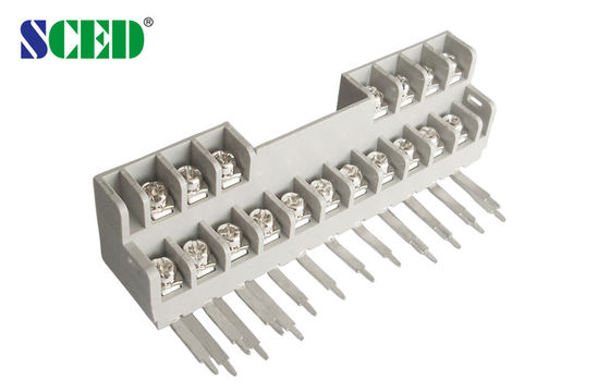 15A 18 x 2P 7.62 मिमी बाधा टर्मिनल ब्लॉक पिच पावर 14 - 24 AWG