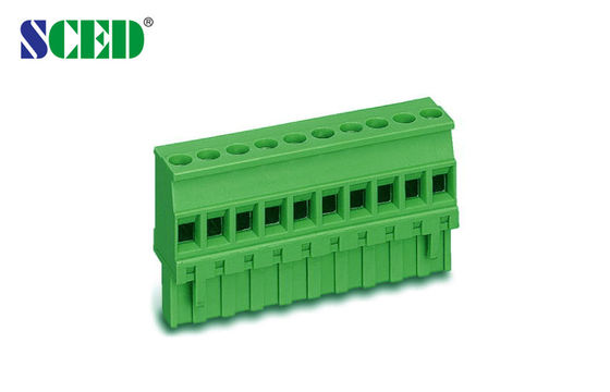 प्लग-इन टर्मिनल ब्लॉक पिच 5.08mm 300V 18A महिला 2P - 24P प्लग