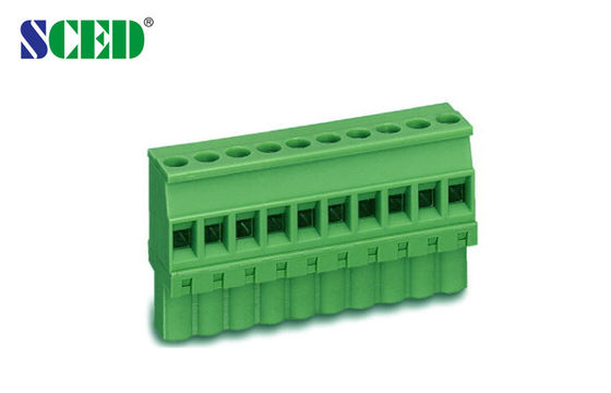 300V 18A प्लग इन टर्मिनल ब्लॉक संचार के लिए महिला, पैनल माउंट