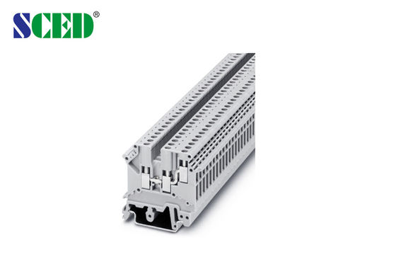 टर्मिनल चौड़ाई 5.2 मिमी Din रेल टर्मिनल ब्लॉक 150V 20A AWG 30 - 12